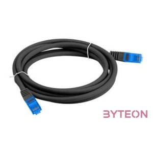 Lanberg PCF6A-10CC-0300-BK hálózati kábel Fekete 3 M Cat6a S,FTP (S-STP)