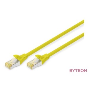 Digitus DK-1644-A-010,Y hálózati kábel Sárga 1 M Cat6a S,FTP (S-STP)