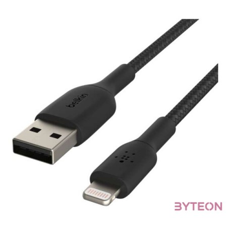 Belkin CAA004BT2MBK Lightning kábel 2 M Fekete