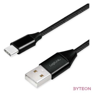 LogiLink CU0139 USB kábel 0,3 M USB 2.0 USB A USB C Fekete