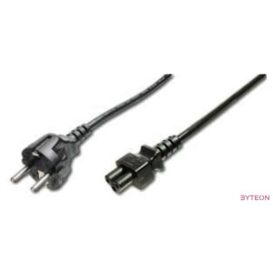 Digitus AK-440115-012-S tápkábel Fekete 1,2 M C5 csatlakozó