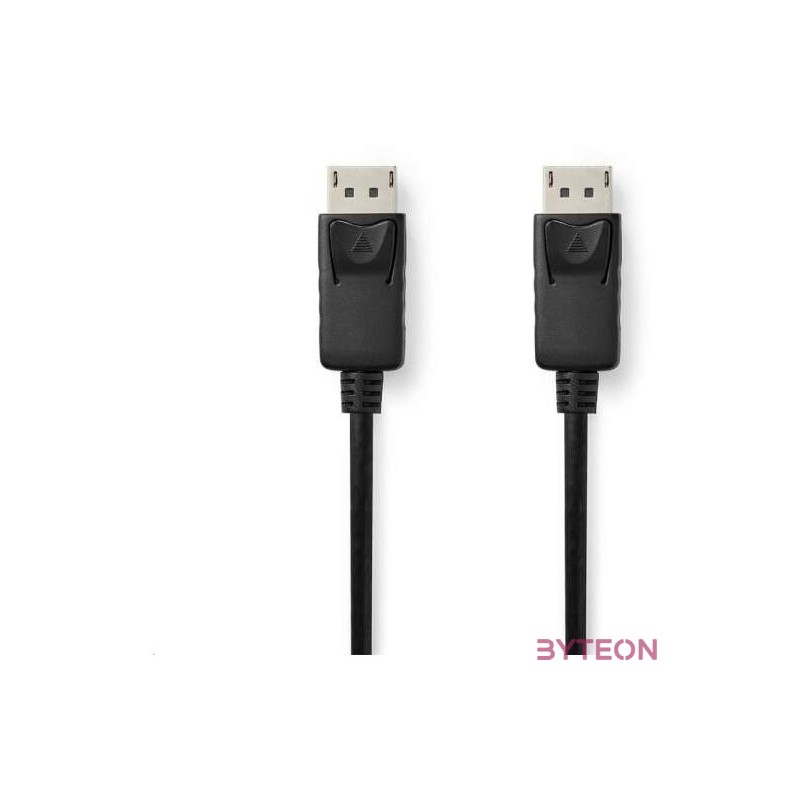 Nedis CCGB37014BK20 DisplayPort kábel 2 M Fekete