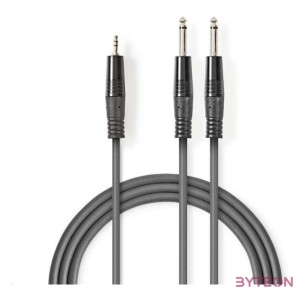 Nedis COTH23200GY50 audio kábel 5 M 2 x 6.35mm 3.5mm Szürke