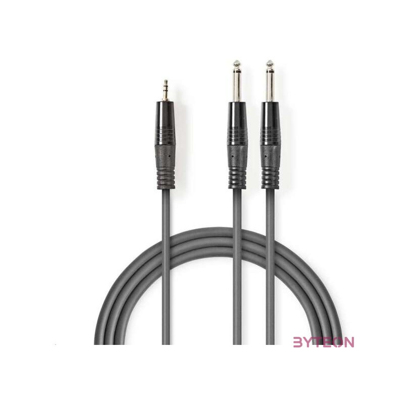Nedis COTH23200GY50 audio kábel 5 M 2 x 6.35mm 3.5mm Szürke