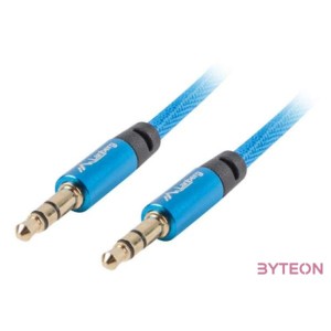 Lanberg CA-MJMJ-10CU-0010-BL audio kábel 1 M 3.5mm Kék