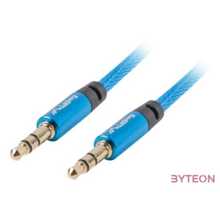Lanberg CA-MJMJ-10CU-0010-BL audio kábel 1 M 3.5mm Kék