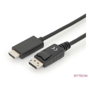 Digitus AK-340303-030-S video átalakító kábel 3 M HDMI A-típus (Standard) DisplayPort Fekete