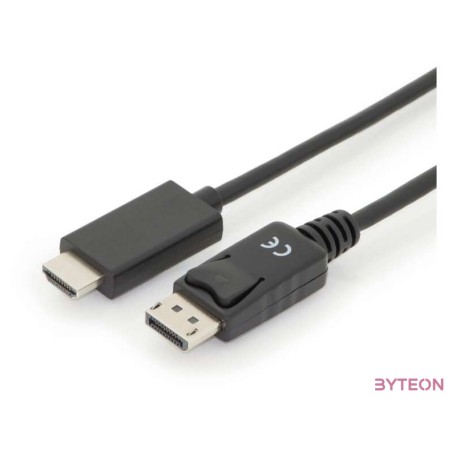 Digitus AK-340303-030-S video átalakító kábel 3 M HDMI A-típus (Standard) DisplayPort Fekete