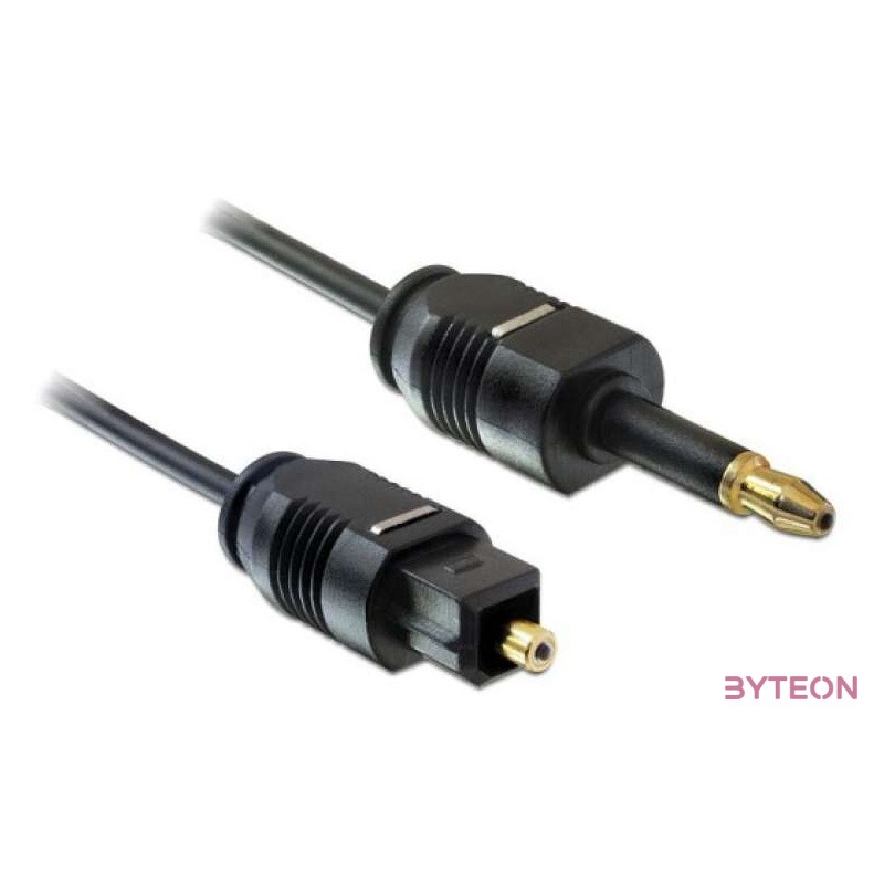 DeLOCK 1m Toslink audio kábel Mini-TOSLINK Fekete