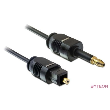 DeLOCK 1m Toslink audio kábel Mini-TOSLINK Fekete