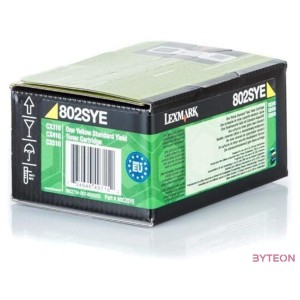 Lexmark 80C2SYE festékkazetta Eredeti Sárga 1 dB