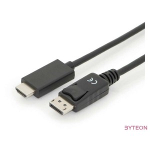 Digitus AK-340303-030-S video átalakító kábel 3 M HDMI A-típus (Standard) DisplayPort Fekete