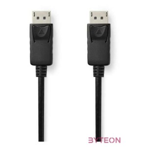 Nedis CCGB37014BK20 DisplayPort kábel 2 M Fekete