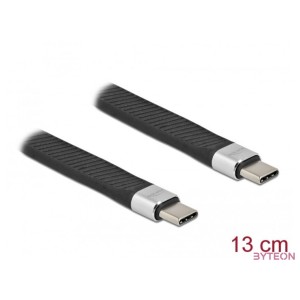 DeLOCK 86940 USB kábel 0,13 M USB 2.0 USB C Fekete