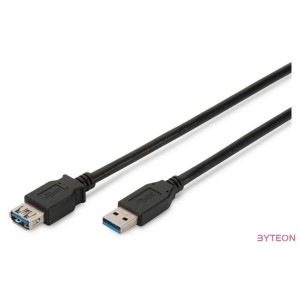 Digitus AK-300203-030-S USB kábel 3 M USB 3.2 Gen 1 (3.1 Gen 1) USB A Fekete