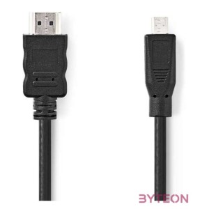 Nedis CVGB34700BK20 HDMI kábel 2 M HDMI A-típus (Standard) HDMI D-típus (Micro) Fekete