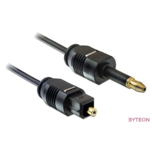 DeLOCK 1m Toslink audio kábel Mini-TOSLINK Fekete