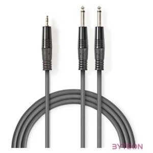Nedis COTH23200GY50 audio kábel 5 M 2 x 6.35mm 3.5mm Szürke