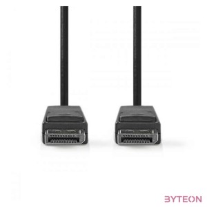 Nedis CCGB37014BK20 DisplayPort kábel 2 M Fekete