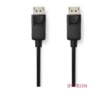 Nedis CCGB37014BK20 DisplayPort kábel 2 M Fekete