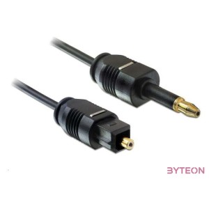 DeLOCK 1m Toslink audio kábel Mini-TOSLINK Fekete