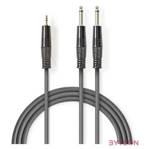 Nedis COTH23200GY50 audio kábel 5 M 2 x 6.35mm 3.5mm Szürke