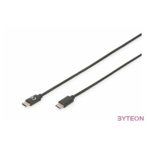 Digitus 1m USB 3.1 C - C USB kábel USB 3.2 Gen 2 (3.1 Gen 2) USB C Fekete