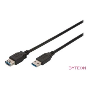 Digitus AK-300203-030-S USB kábel 3 M USB 3.2 Gen 1 (3.1 Gen 1) USB A Fekete