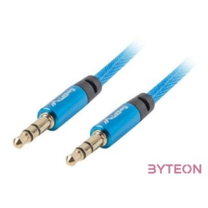 Lanberg CA-MJMJ-10CU-0010-BL audio kábel 1 M 3.5mm Kék