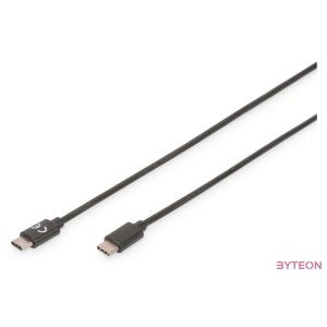 Digitus 1m USB 3.1 C - C USB kábel USB 3.2 Gen 2 (3.1 Gen 2) USB C Fekete