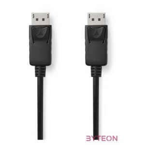 Nedis CCGB37014BK20 DisplayPort kábel 2 M Fekete