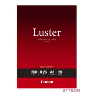 Canon LU-101 Pro Luster, A3, 20 shts fotópapír Fehér Szatén
