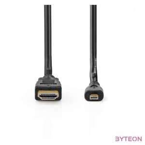 Nedis CVGB34700BK20 HDMI kábel 2 M HDMI A-típus (Standard) HDMI D-típus (Micro) Fekete