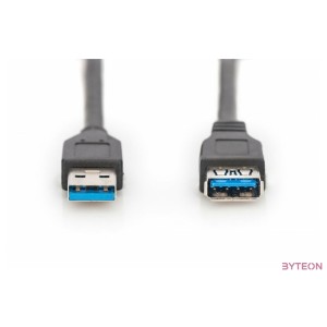 Digitus AK-300203-030-S USB kábel 3 M USB 3.2 Gen 1 (3.1 Gen 1) USB A Fekete