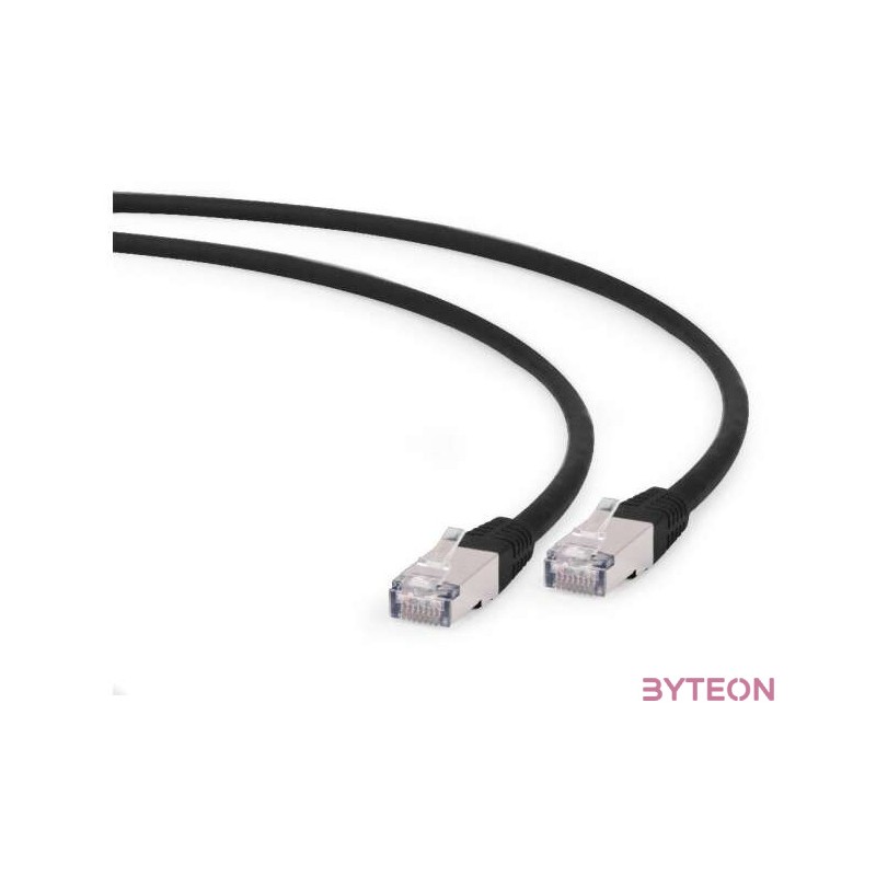 Gembird PP6A-LSZHCU-BK-1.5M hálózati kábel Fekete 1,5 M Cat6a