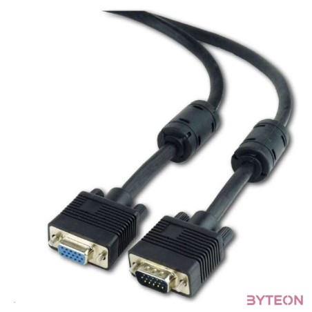 Gembird VGA M,F 1.8m VGA kábel 1,8 M VGA (D-Sub) Fekete
