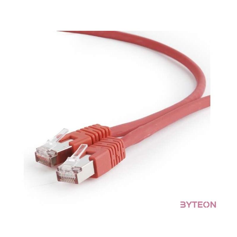 Gembird PP6A-LSZHCU-R-0.5M hálózati kábel Vörös 0,5 M Cat6a S,FTP (S-STP)