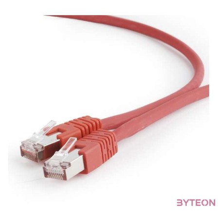 Gembird PP6A-LSZHCU-R-0.5M hálózati kábel Vörös 0,5 M Cat6a S,FTP (S-STP)
