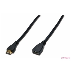 Digitus HDMI 1.4 5m HDMI kábel HDMI A-típus (Standard) Fekete
