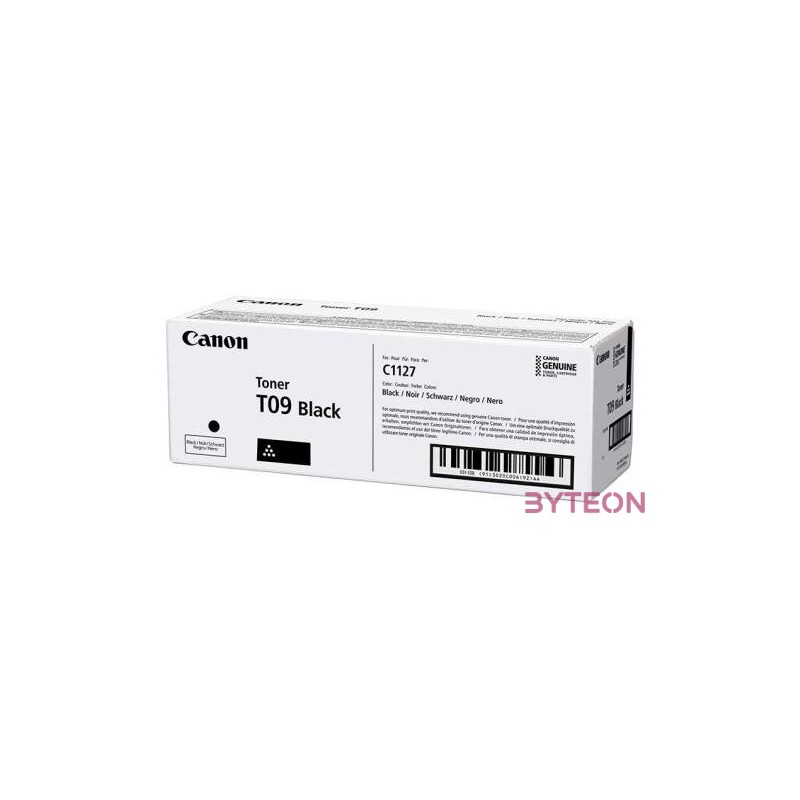 Canon TONER T09 BK festékkazetta 1 dB Eredeti Fekete