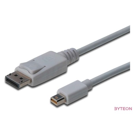 Digitus mini DP - DP, 3m Mini DisplayPort DisplayPort Fehér