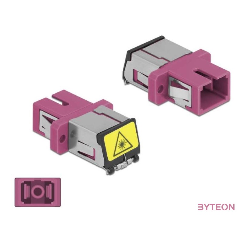 DeLOCK 86891 optikai adapter SC,SC 1 dB Ibolya