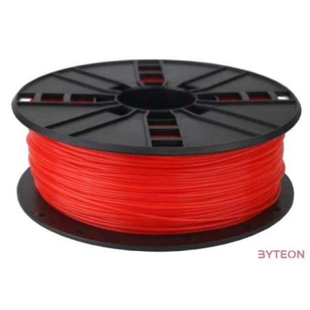 Gembird 3DP-PLA1.75-01-FR 3D nyomtató alapanyag Polilaktánsav (PLA) Fluoreszcens piros 1 kg