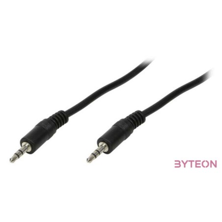 LogiLink 3.5mm - 3.5mm, 2m audio kábel Fekete