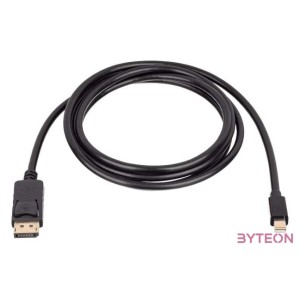 Akyga AK-AV-15 DisplayPort kábel 1,8 M Mini DisplayPort Fekete