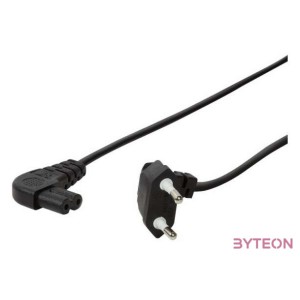 LogiLink 0.75m, CEE 7,16,IEC 60320-C7 Fekete 0,75 M CEE7,16 C7 csatlakozó