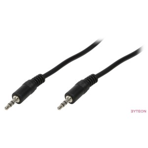 LogiLink 3.5mm - 3.5mm, 2m audio kábel Fekete