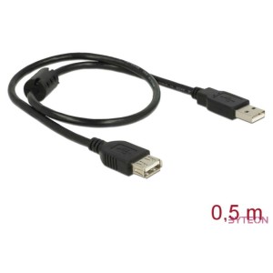 DeLOCK 83401 USB kábel 0,5 M USB 2.0 USB A Fekete
