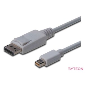 Digitus mini DP - DP, 3m Mini DisplayPort DisplayPort Fehér