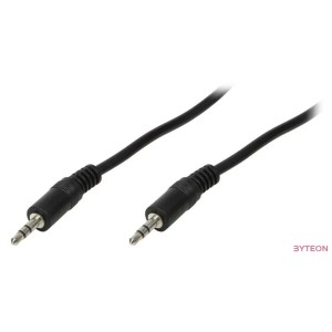 LogiLink 3.5mm - 3.5mm, 2m audio kábel Fekete